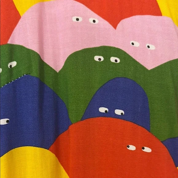 Nooworks Rainbow Lumps Ruffled Maxidress Medium - Picture 2 of 6